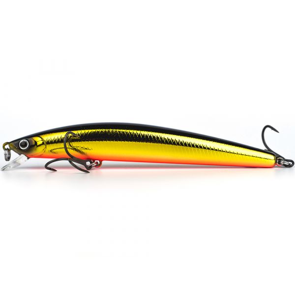 Daiwa TD Minnow 120 - Suspending - Black Gold Orange