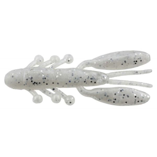 Damiki AIRCW-3 Aircraw 4in Soft Bait White Silver Flake