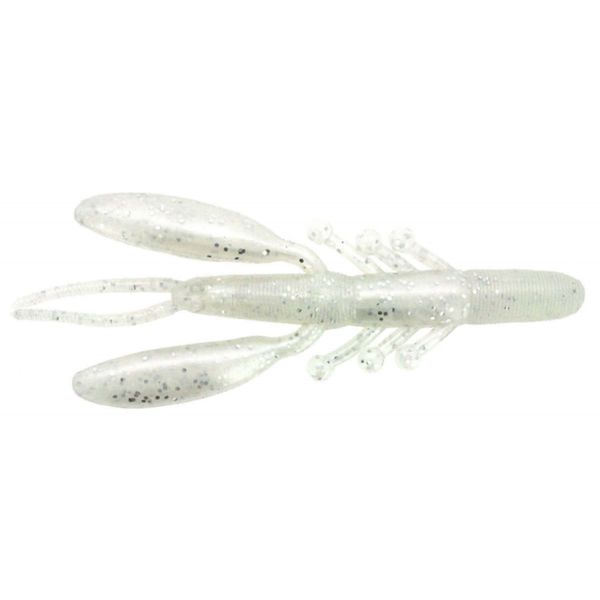 Damiki AIRCW-4 Aircraw 4in Soft Bait White Silver Flake