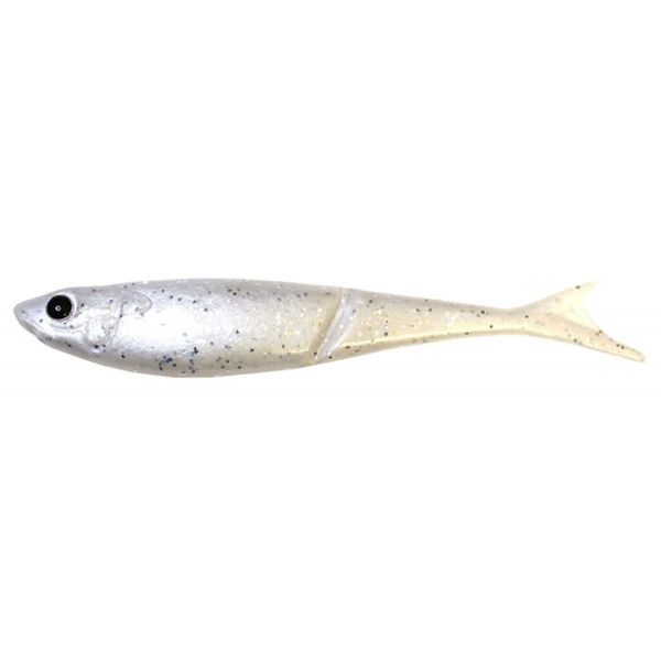 Damiki Gizzard Shad Soft Swimbait White Silver Flake