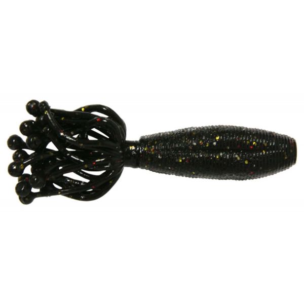 Damiki HYDRA-4 Hydra Soft Bait - 4in Black Mix Flake