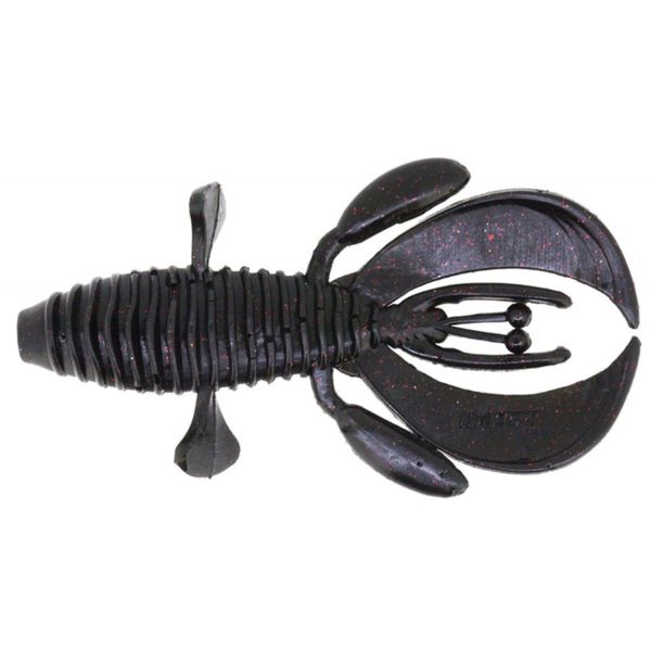 Damiki  Knock Out Soft Bait - 4in Black Red