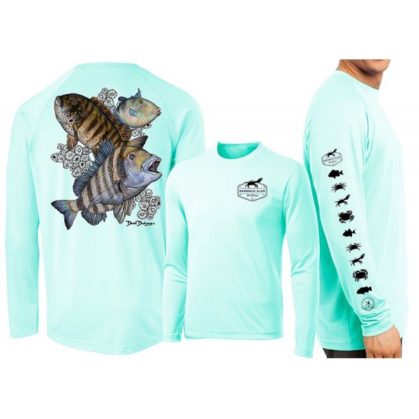 David Dunleavy Barnacle Slam Long Sleeve Shirt - Seagrass - Large