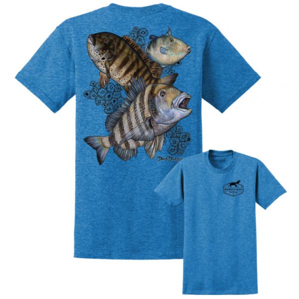 David Dunleavy Barnacle Slam Short Sleeve T-Shirt - Heathered Sapphire - 3X-Large