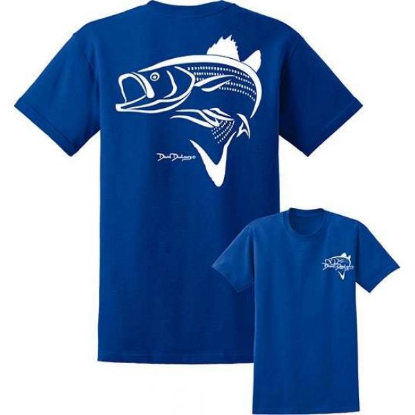 David Dunleavy DDM6008 Striper Deco Tee Royal Blue - Medium