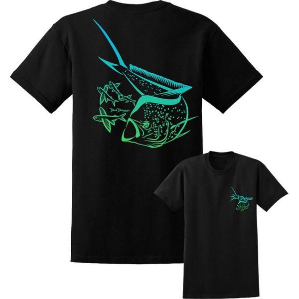 David Dunleavy DDM6098 Mahi Mahi Deco Tee - Black - Size Medium