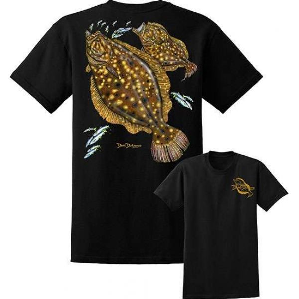 David Dunleavy DDM8015 Flounder Tee Black - Large