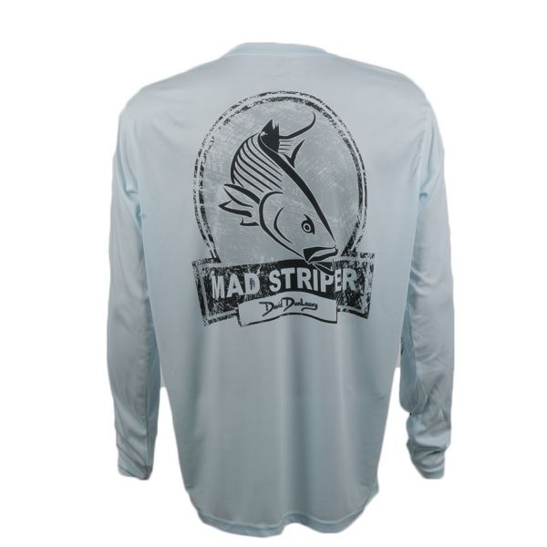 David Dunleavy Mad Striper LS Performance Shirt - Arctic Blue - 2XL