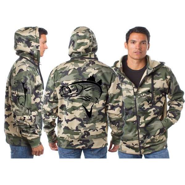 David Dunleavy EXP80-6008 Striper Deco Hoody - Army Camo - Size Large