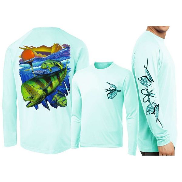 David Dunleavy Mahi Pot Life L/S T-Shirt - Seagrass - Small