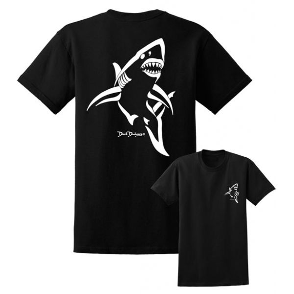 David Dunleavy Shark Deco T-Shirt - Black - 2X-Large