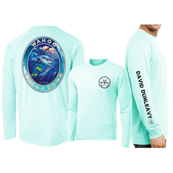 David Dunleavy Wahoo Smackdown Long Sleeve Shirt - Seagrass