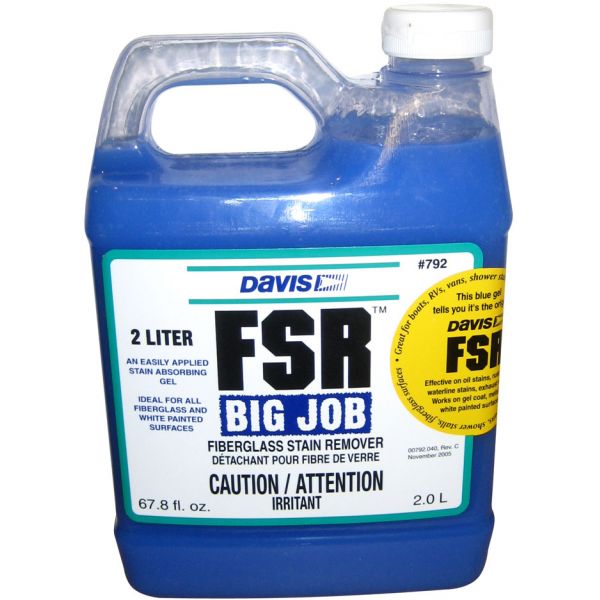 Davis Instruments FSR Big Job Fiberglass Stain Remover - 2-Liter