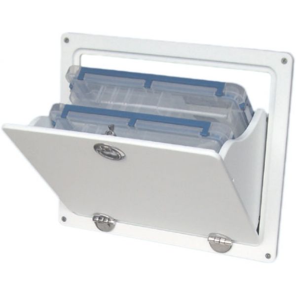 Deep Blue FMT-2 Flush Mount Tilt-Out Tackle Storage w/ 2 Plano Boxes