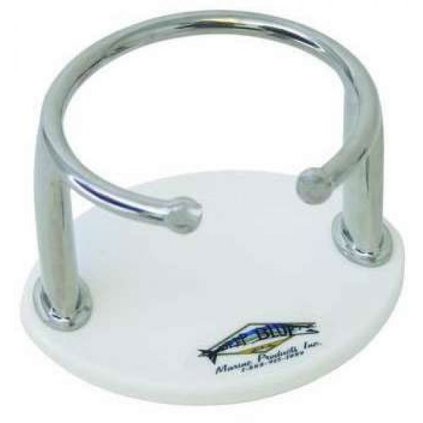 Deep Blue WCH-1 Stainless Wire Single Cup Holder - White