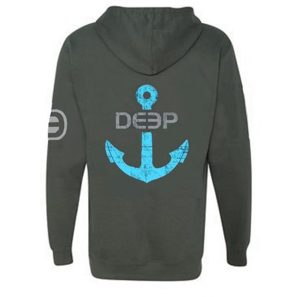 Deep Ocean Anchor Hooded Sweatshirt - 2XL