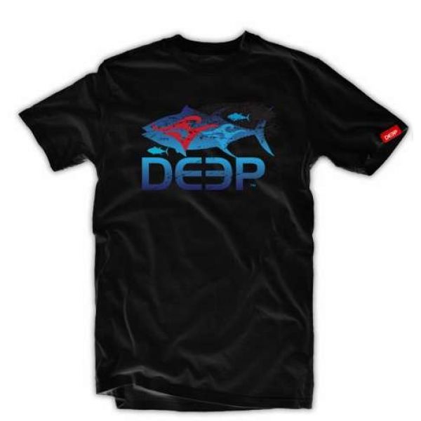 Deep Ocean Black Tuna T-Shirt - Size Medium