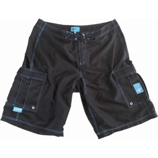 Deep Ocean BSHFBL Hydro-Freak Boardshorts - Black - Size 30