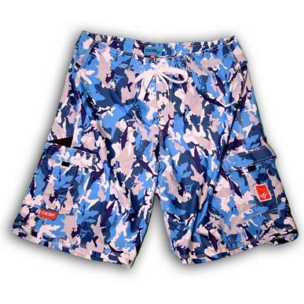 Deep Ocean BSHFOC Hydro-Freak Boardshort - Fish Camo Print - Size 30