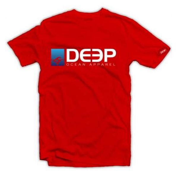 Deep Ocean Deep T-Shirt Red - Size Medium