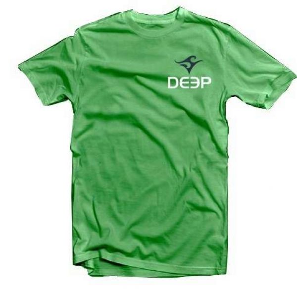 Deep Ocean Lime Wave T-Shirt - Medium