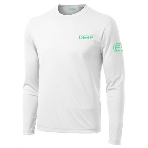 Deep Ocean Performance Long Sleeve Shirt - White/Seafoam - 2XL