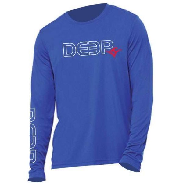 Deep Ocean PFRB Performance UPF 30 Long Sleeve Shirt - Size Medium