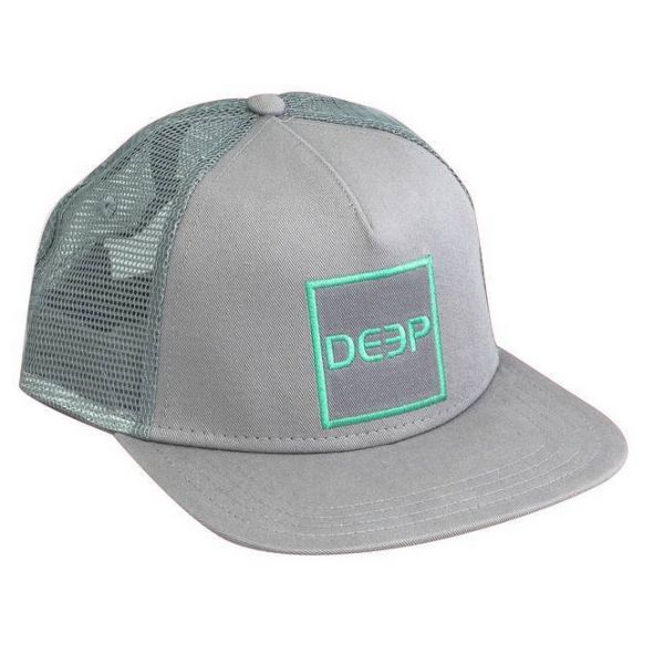 Deep Ocean Square Flat Brim Hat