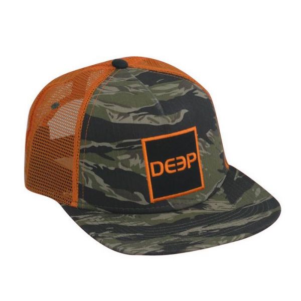 Deep Ocean Square Flatbrim Trucker Hat