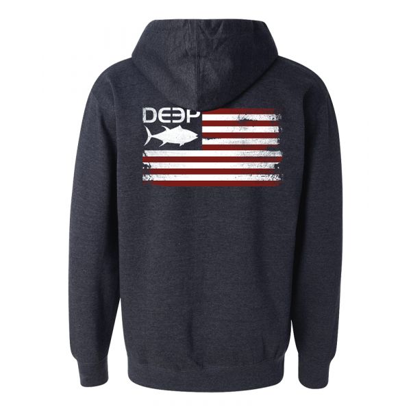 Deep Ocean Tuna Flag Hoodie - 2XL