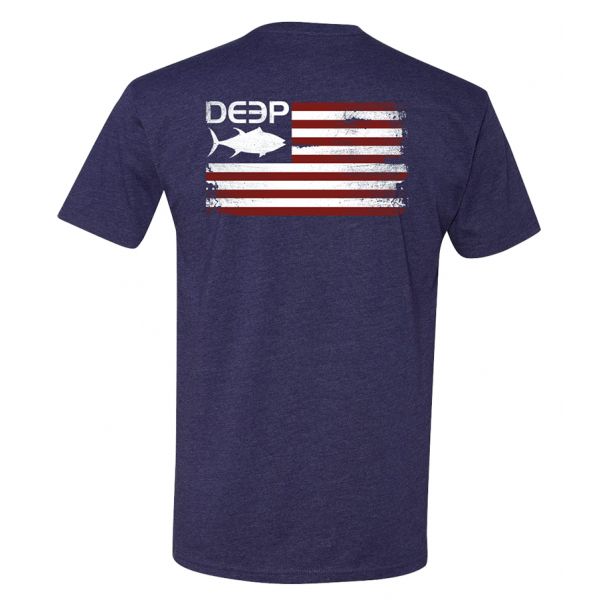 Deep Ocean Tuna Flag Short Sleeve T-Shirt - 2XL