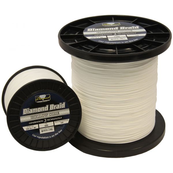 Diamond Braid Gen 3 White Hollow Core - 1500yds