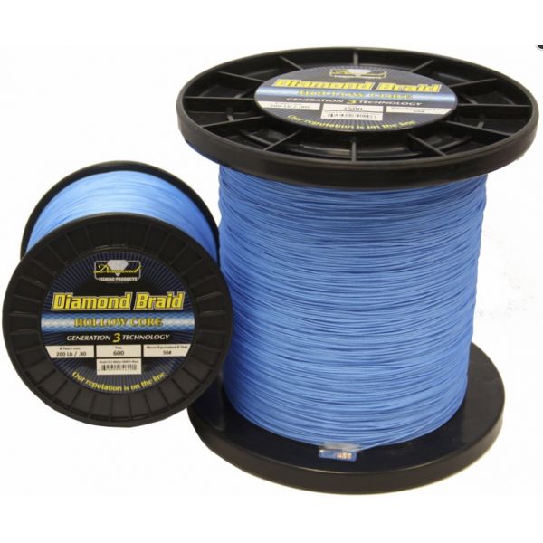 Diamond Braid Gen 3 Blue Hollow Core - 600yds - 150lb