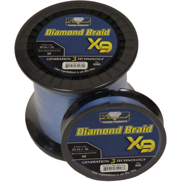 Diamond Braid Generation III X9 Braided Line - Blue - 10lb - 3000yd