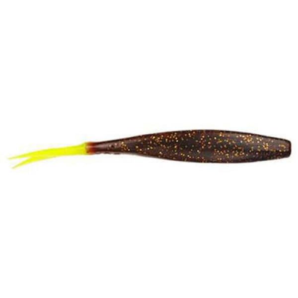 DOA C.A.L. Jerk Bait 5.5in 12pk 351 Rootbeer/Chart Tail