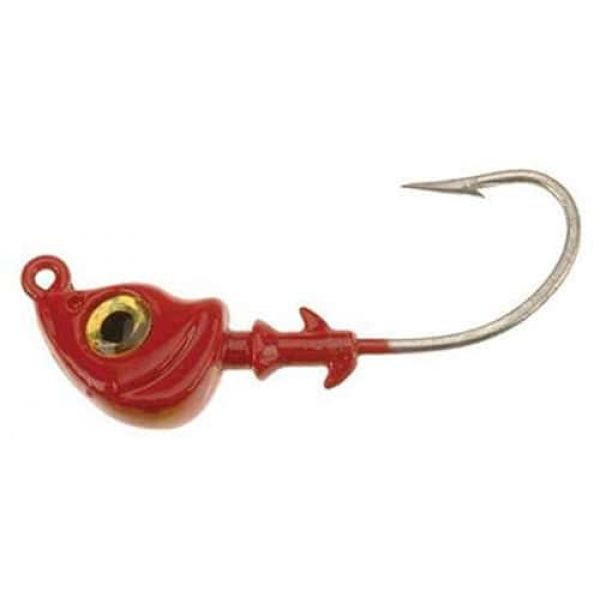 DOA C.A.L. Jig Heads 1/2oz 3 Pack 424 Red-Gold Eye