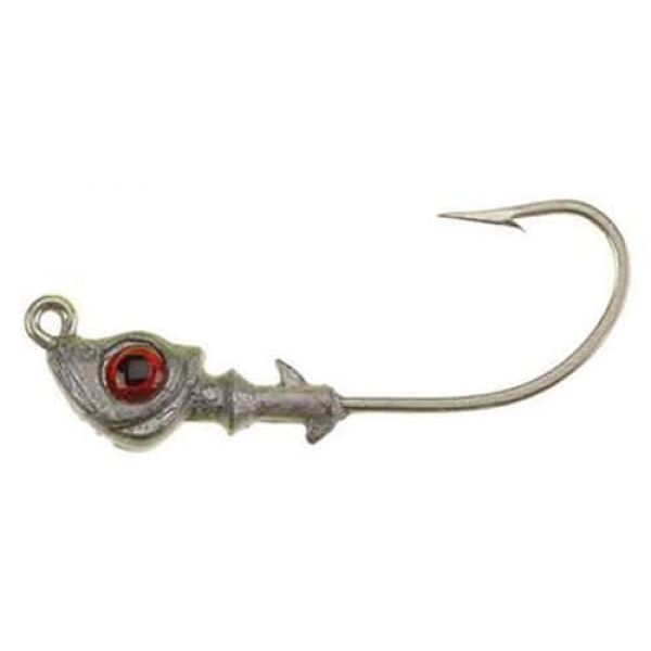 DOA C.A.L. Jig Heads 1/4oz 3 Pack 422 Natural-Red Eye