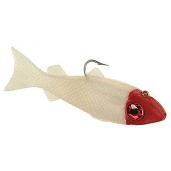 DOA Swimming Mullet Red Eye 310 Pearl/Red Head