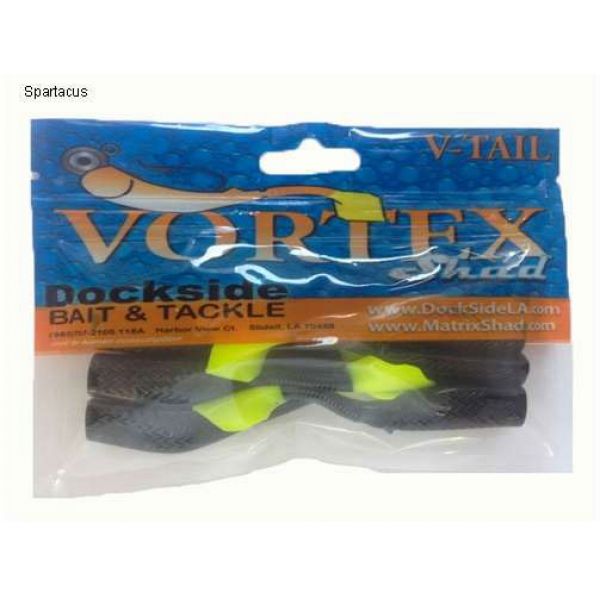 Dockside Bait and Tackle Vortex Shad Soft Bait Spartacus