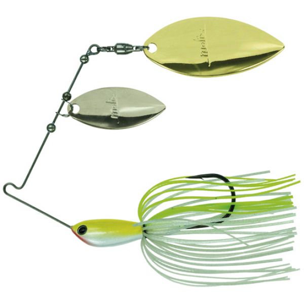 Duckett Fishing BD Water Slash DW Spinnerbait 1/2oz - White Chartreuse