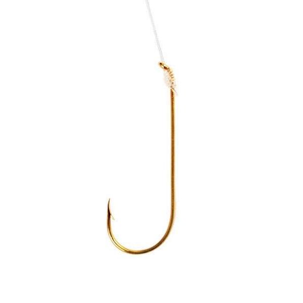 Eagle Claw 121H Aberdeen Light Wire Snelled Hooks - Large - Size 1/0