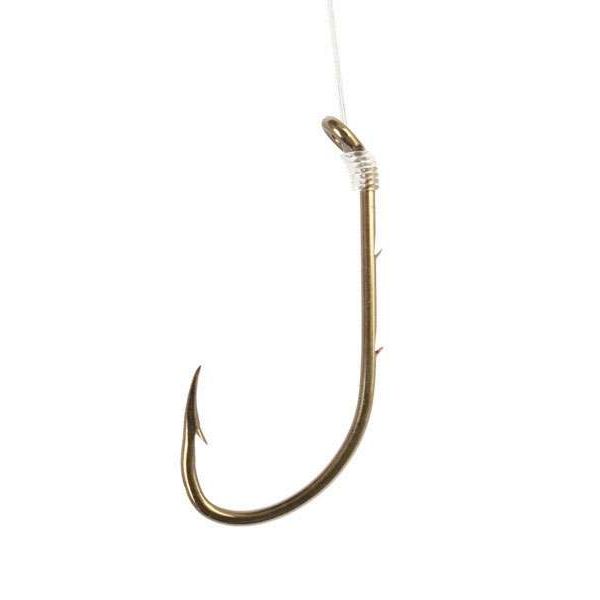 Eagle Claw 139 Baitholder Snelled Hooks - Red - Size 4