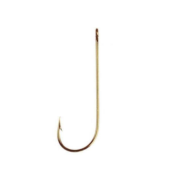 Eagle Claw 214EL Aberdeen 1X Light Wire Non-Offset Hooks 100 Box - 4