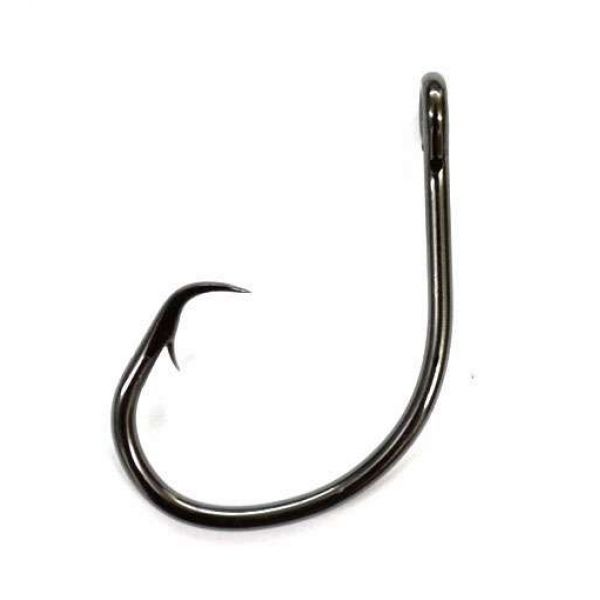 Eagle Claw Lazer Sharp L2005F Circle Sea Mid Wire Offset Hooks - 6/0