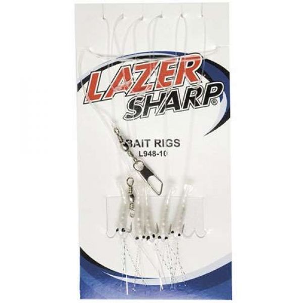 Eagle Claw Lazer Sharp L948 Sabiki Shrimp Bait Rigs - Size 2