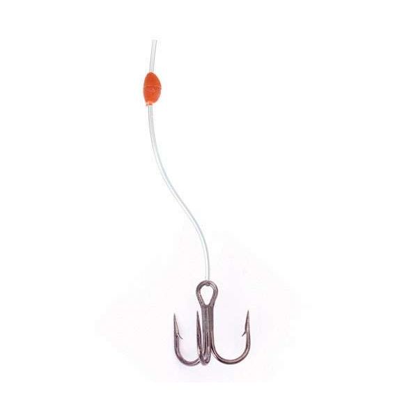 Eagle Claw Lazer Sharp L950G 2X Stinger Treble Snell Hooks - Size 8