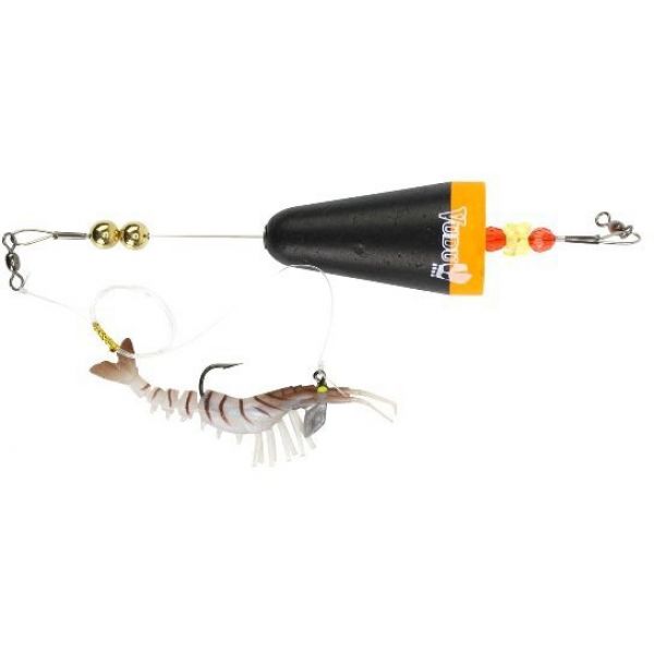 Egret Baits Cone Popping Cork/Vudu Shrimp Combo - Natural