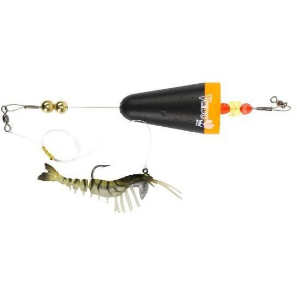 Egret Baits Cone Popping Cork/Vudu Shrimp Combo - Gold