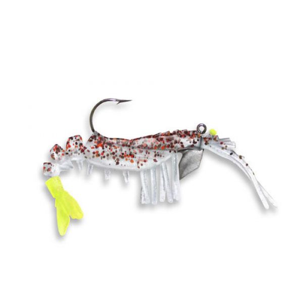 Egret Baits E-VS325 Vudu Shrimp Lure - Cajun Pepper/Chartreuse