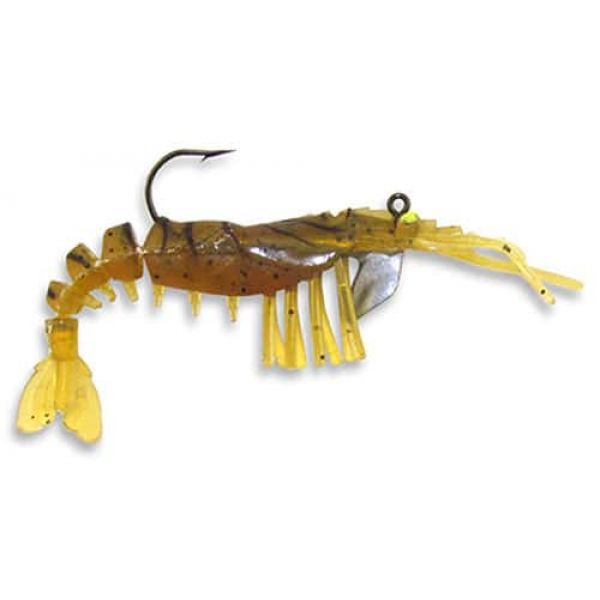 Egret Baits E-VS40 Jumbo Vudu Shrimp Rootbeer